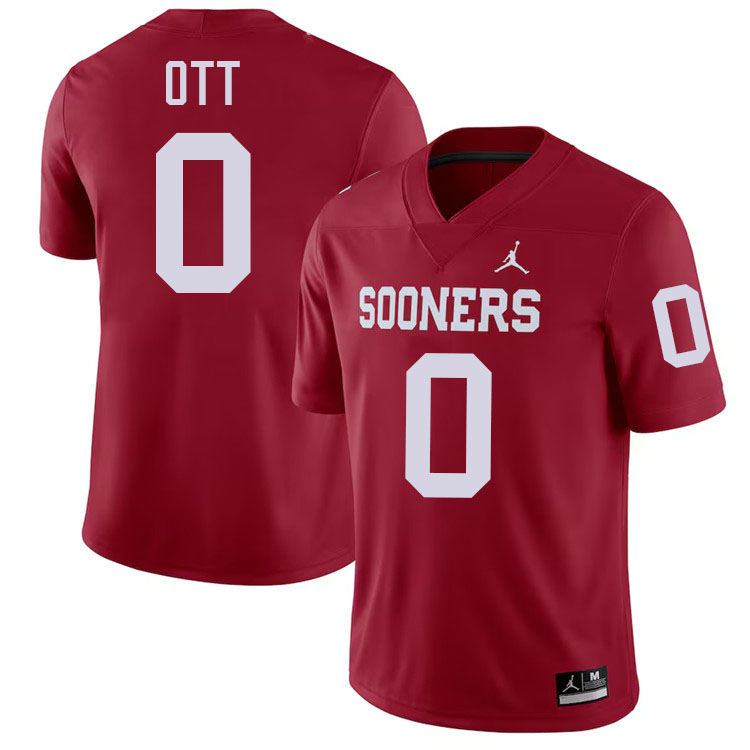 Jaydn Ott Oklahoma Sooners Jersey,Oklahoma Sooners Football Uniforms,Jersey-Crimson